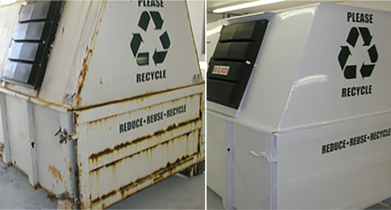 Refurbished Waste Container